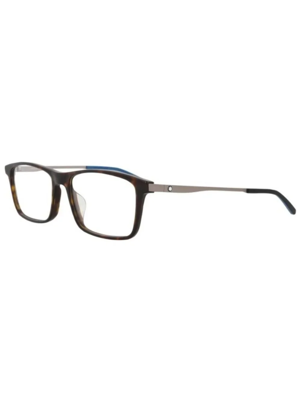 New Montblanc Mens Square/Rectangle Havana Ruthenium Transparent Fashion Designe